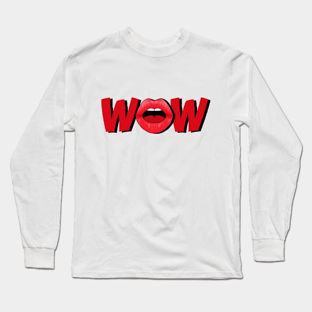 WOW Long Sleeve T-Shirt by TTLOVE